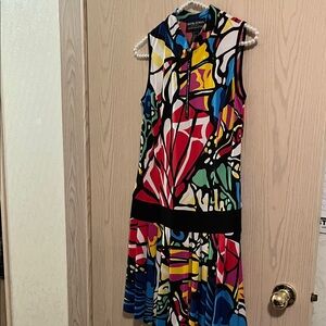 Frank Lyman to Multicolor Abstract Midi Dress